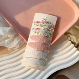 6PCS Cute Printing BB Hair Clips Fashion Handmade Crochet Girl Hair Clips Baby Hair Accessories Kids Accessories Headwear Gift