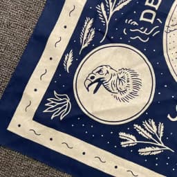 Retro skull print square scarf trendy brand street scarf cotton hiphop street dance motorcycle headscarf sunshade scarf face sca