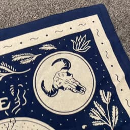 Retro skull print square scarf trendy brand street scarf cotton hiphop street dance motorcycle headscarf sunshade scarf face sca