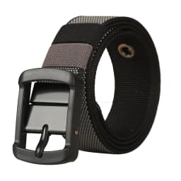 Men's canvas waistband with adjustable porous needle buckle belt, suitable for young and middle-aged casual wear, elongated Kore
