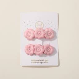 2pcs Floral Embroidery Hairpins Children Hair Clips Geometric Sweet Girls Vintage Baby Hairpins BB Barrettes  Hair Accessories