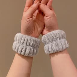 2PCS/set Cartoon Wash Face Hair Bands Cuff Waterproof Bands  for Washing Face Spa Washband Microfiber Wristbands Wrist Sweatband