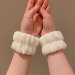 2PCS/set Cartoon Wash Face Hair Bands Cuff Waterproof Bands for Washing Face Spa Washband Microfiber Wristbands Wrist Sweatband