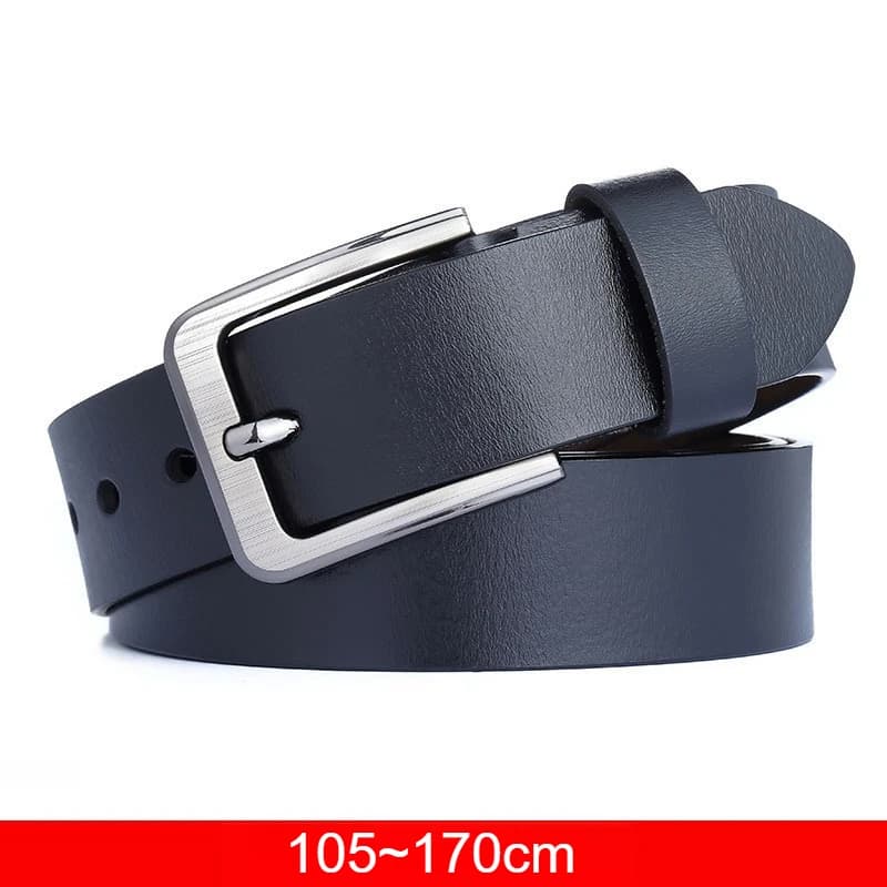 Men's Extra Long Belt 170 160 150 140cm, Original Genuine Leather Belt, Cowhide Alloy Pin Buckle, Casual Trousers Pants Belt