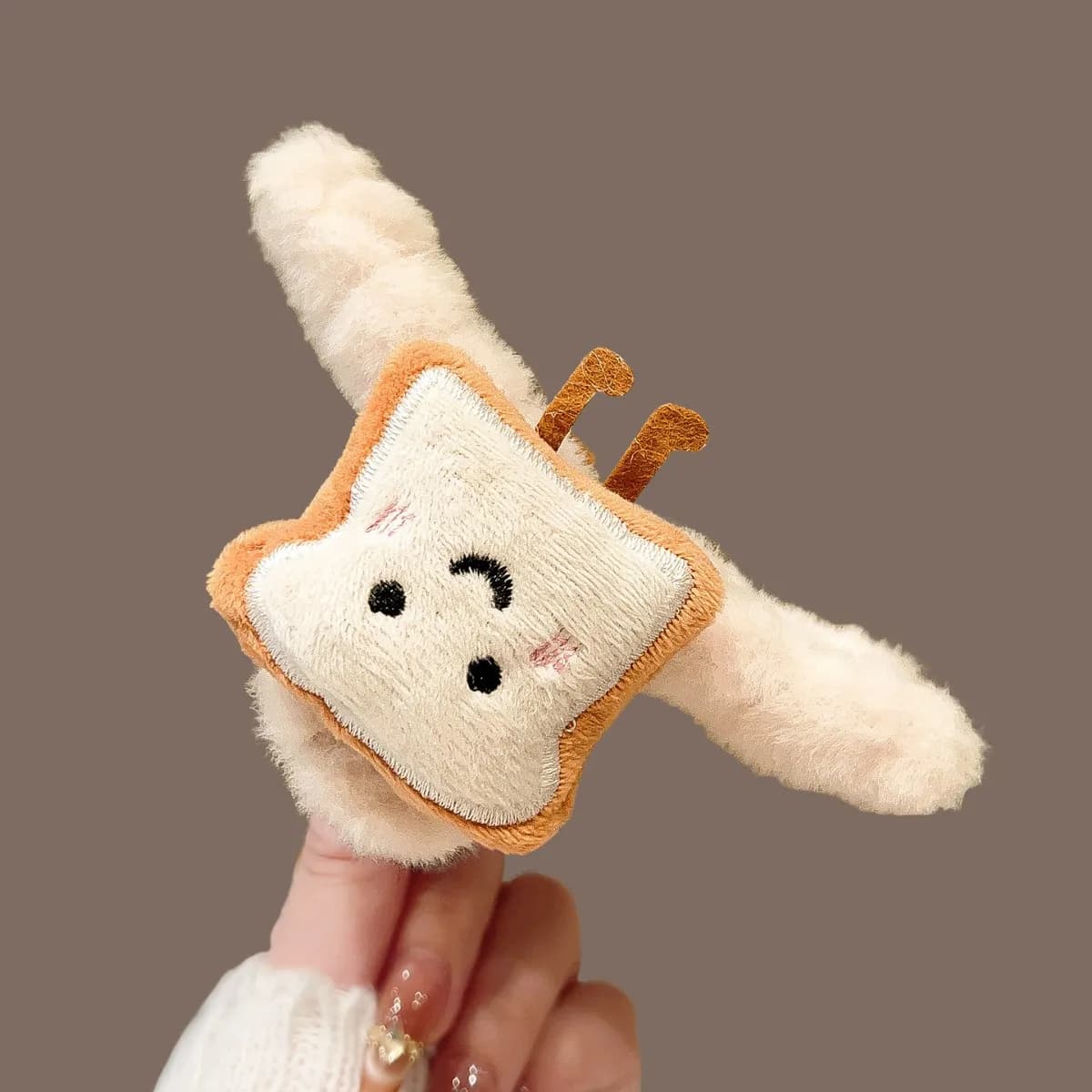 1 Pcs Ladies' Hair Grab Korean Sweet Rice Toast Kawaii Plush Versatile Hair Claws High-quality Luxury Brand Hair Accessories