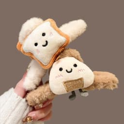 1 Pcs Ladies' Hair Grab Korean Sweet Rice Toast Kawaii Plush Versatile Hair Claws High-quality Luxury Brand Hair Accessories