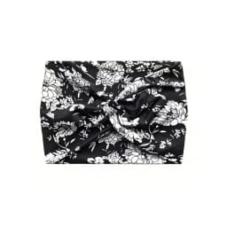 Women Headbands Wide Hair Wrap Turban African Floral Twist Headband for Women Large Sport Workout Stretch Non-slip Big Hairbands