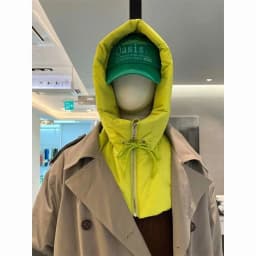 Autumn and winter designer cotton hooded fake collar fashionable simple comfortable warm windproof cold hat men and women
