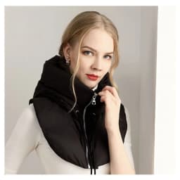 Autumn and winter designer cotton hooded fake collar fashionable simple comfortable warm windproof cold hat men and women