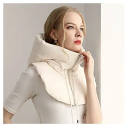 Autumn and winter designer cotton hooded fake collar fashionable simple comfortable warm windproof cold hat men and women