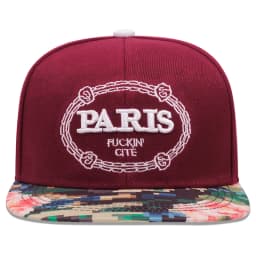 2025 Simple Creative New Flat Edge Hat Paris Embroidered Hip Hop Hat Daily Leisure Decoration Sunshade Hat Unisex Baseball Hat