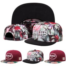 2025 Simple Creative New Flat Edge Hat Paris Embroidered Hip Hop Hat Daily Leisure Decoration Sunshade Hat Unisex Baseball Hat