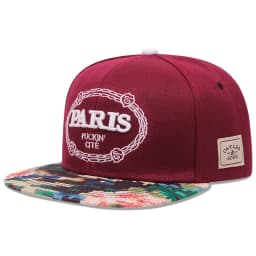 2025 Simple Creative New Flat Edge Hat Paris Embroidered Hip Hop Hat Daily Leisure Decoration Sunshade Hat Unisex Baseball Hat