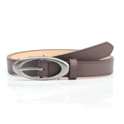 Fashion PU Leather Belt Alloy buckle Elliptical Buckle Waistband Thin Jeans Belt Women