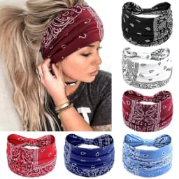 10pcs Women Non-Slip Headbands,Fashion Sports Headband,Soft Fabric Elastic Headband,Suitable for Exercise,Yoga,Running Accessory