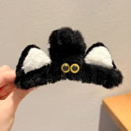 Cute Golden Puppy Hair Clip Large Back Head Hair Shark Clip High-end Autumn Winter Furry Claw Clips Personality Head Accessory