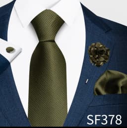 Elegant Solid Color Men's Tie 4-Piece Set, 1200-Needle High-Density Wrinkle-Resistant, Suitable for Weddings and Banquets, Best