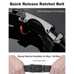 Men’s Luxury Automatic Buckle Belt, High Quality Genuine Leather, Cuttable Black Brown Business Casual Fashion Belt