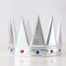 Children's Gold King's Crown Hot Stamping Cloth Prince Headdress, Happy Birthday Decorative Props, Birthday Hat