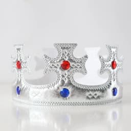 Children's Gold King's Crown Hot Stamping Cloth Prince Headdress, Happy Birthday Decorative Props, Birthday Hat