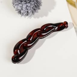 Acrylic Twisted Hair Clip Banana Hairpin for Women Leopard Vintage Barrettes Shark Hair Claw Ponytail Holder Hair Accessories