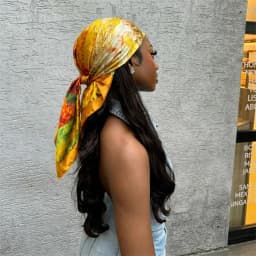 Luxury Brand Silk Satin Square Scarf Women Hijab Bandana Muslim Headscarves Shawl Wrap Ladies Headband Neckerchief Foulard 90cm