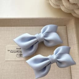 2pc Cute Sweetly Candy Color Bow Hairpin Hair Side Clips for Girls Women Childs Ladies Hair Accessories