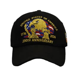 250th American Independence Anniversary Baseball Cap Breathable Lightweight Outdoor Hat Gift for Dad & Veterans