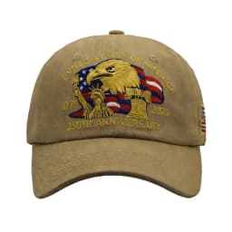 250th American Independence Anniversary Baseball Cap Breathable Lightweight Outdoor Hat Gift for Dad & Veterans