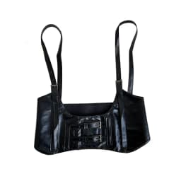 European and American street photography fashion belt decoration black ins punk style suspender with suit belt female corset