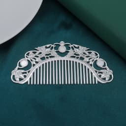 Hanfu Dish Hairpin Chinese Hairpin Retro Hair Comb Hair Ornament Hollow Carved Hair Comb Exquisite Hair Accessories Gifts