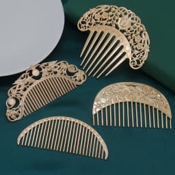 Hanfu Dish Hairpin Chinese Hairpin Retro Hair Comb Hair Ornament Hollow Carved Hair Comb Exquisite Hair Accessories Gifts