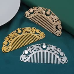 Hanfu Dish Hairpin Chinese Hairpin Retro Hair Comb Hair Ornament Hollow Carved Hair Comb Exquisite Hair Accessories Gifts