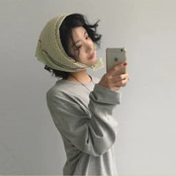 Retro Polka Dot Triangle Hair Scarf Accessories Women's Artistic Soft Cotton Skirt Headscarf Satin Bonnet Fashion Handkerchief