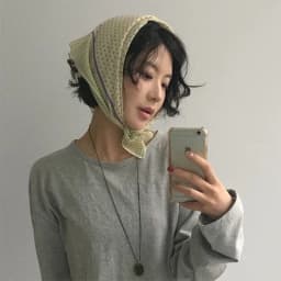 Retro Polka Dot Triangle Hair Scarf Accessories Women's Artistic Soft Cotton Skirt Headscarf Satin Bonnet Fashion Handkerchief