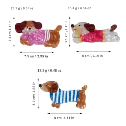 Autumn/Winter Coffee Brown Dachshund Puppy Hair Clip Cartoon Claw Clip Cute Fun Hair Holder Shark Hair Accessories for Women