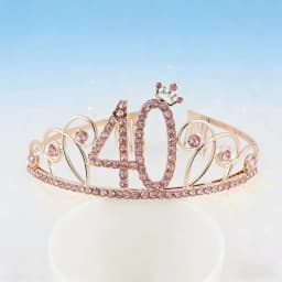 Rose Gold Crystal Crown Hairband Alloy Bridal Princess Wedding Birthday Party Hair Accessories Headbands for Women Hair Bands