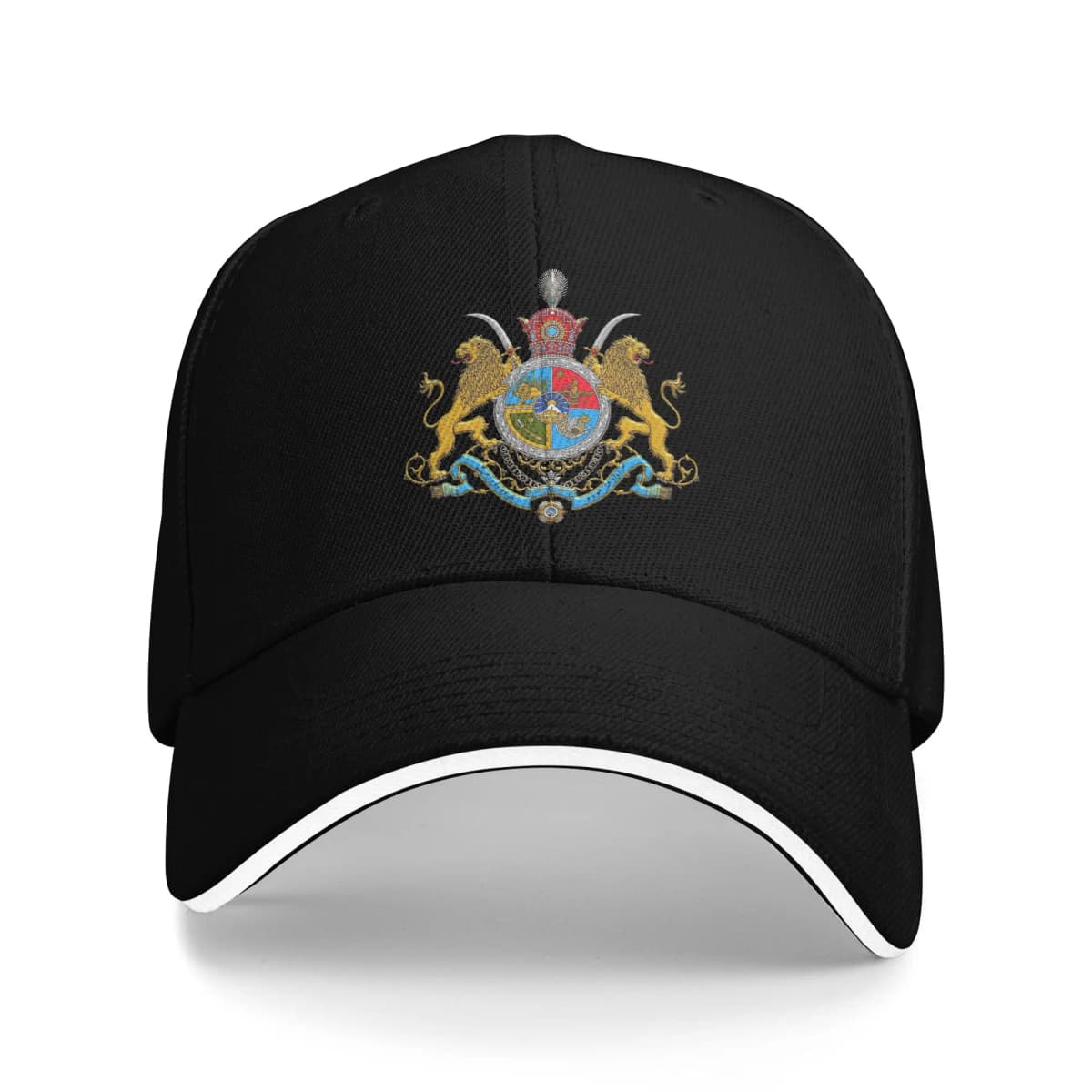 Iranian Imperial Coat of Arms of Iran Pahlavi Dynasty Baseball Cap Casual Outdoor Cap Fashion Golf Hats Spring Adjustable Hat