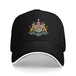 Iranian Imperial Coat of Arms of Iran Pahlavi Dynasty Baseball Cap Casual Outdoor Cap Fashion Golf Hats Spring Adjustable Hat