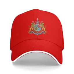 Iranian Imperial Coat of Arms of Iran Pahlavi Dynasty Baseball Cap Casual Outdoor Cap Fashion Golf Hats Spring Adjustable Hat