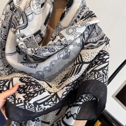 130*130cm Beach Wraps Large Shawl Women Summer Chain Printed Square Scarf Luxury Scarves Bandanas Elegant Hijab