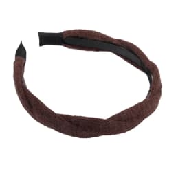 Autumn SPRING Retro Knitted Weave Twist Headbands Plush With Teeth Non-slip Solid Hairband Womans Girl Fashion Elegant Hair Hoop