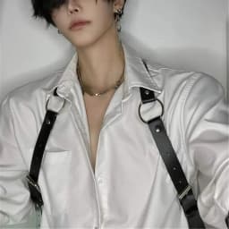 Cool Rock Men's Belt PU Leather Harness Abjustable Strap Costume Sexy Shoulder Belt Body Chest Chain Metal Ring Y2k Accessories