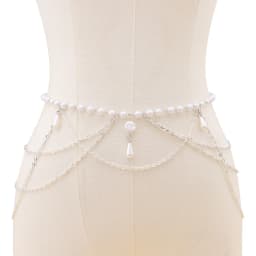 New Vintage Multi layer Chain Belt Fashion Versatile Womens Faux Pearl Tassel Waist Chain