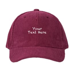 Corduroy Baseball Cap Men Women Customizable Style Fashion Streetwear Adjustable Dad Cap Sun Hat for Personalization Outdoor Cap