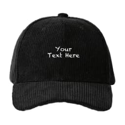 Corduroy Baseball Cap Men Women Customizable Style Fashion Streetwear Adjustable Dad Cap Sun Hat for Personalization Outdoor Cap