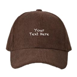 Corduroy Baseball Cap Men Women Customizable Style Fashion Streetwear Adjustable Dad Cap Sun Hat for Personalization Outdoor Cap