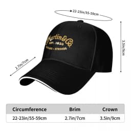 Golden Guitar Strings Martin Coes Camping Baseball Caps For Mens Unisex Female Beach Golf Hat Trucker Cap