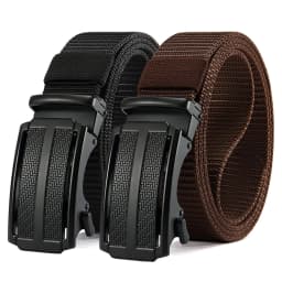 New Golf Sports Elastic Belt Tactical Belt Metal Automatic Buckle Tough Stretch Nylon Men Military Belt