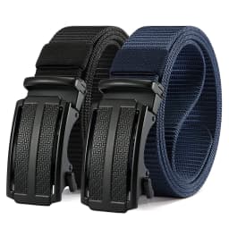 New Golf Sports Elastic Belt Tactical Belt Metal Automatic Buckle Tough Stretch Nylon Men Military Belt